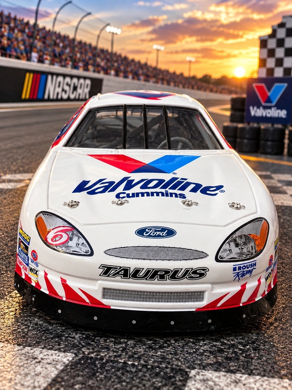 Mark Martin Valvoline Cummins #6 Ford Taurus NASCAR Diecast Racing Champions1:24